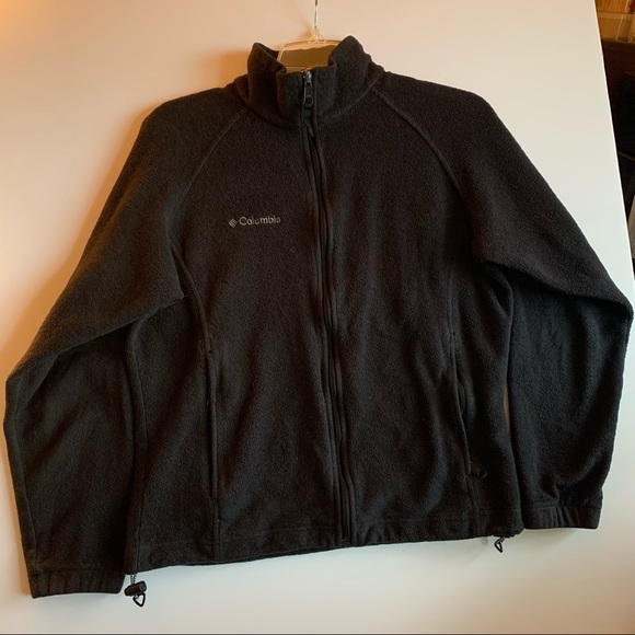 Columbia Black Full Zip Fleece Jacket Women’s Size M - Picture 2 of 6